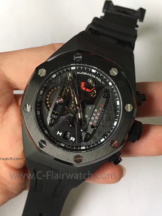Best Fake Audemars Piguet Carbon Concept VK Watch All Black